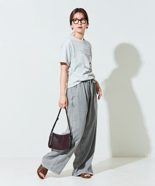 FREAK'S STORE（フリークスストア）の「限定展開　レーヨン デニム イージーパンツ（デニムパンツ・レディース・ネイビー/グレー/ブラック/サックスブルー・MEDIUM/SMALL）」の18枚目の写真