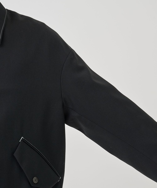 STUDIOUS（ステュディオス）の「NO SEASON WASHABLEWOOL BLOUSON（ブルゾン・メンズ・ブラック/グレイッシュベージュ・1/2）」の14枚目の写真