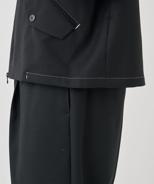 STUDIOUS（ステュディオス）の「NO SEASON WASHABLEWOOL BLOUSON（ブルゾン・メンズ・ブラック/グレイッシュベージュ・1/2）」の10枚目の写真