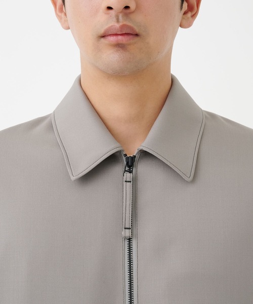 STUDIOUS（ステュディオス）の「NO SEASON WASHABLEWOOL BLOUSON（ブルゾン・メンズ・ブラック/グレイッシュベージュ・1/2）」の6枚目の写真