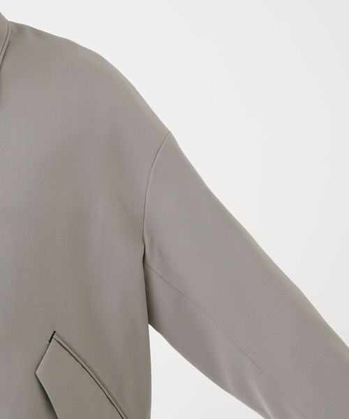 STUDIOUS（ステュディオス）の「NO SEASON WASHABLEWOOL BLOUSON（ブルゾン・メンズ・ブラック/グレイッシュベージュ・1/2）」の7枚目の写真