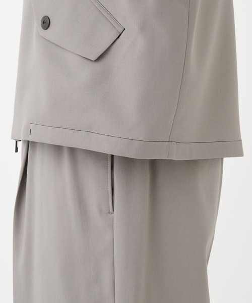 STUDIOUS（ステュディオス）の「NO SEASON WASHABLEWOOL BLOUSON（ブルゾン・メンズ・ブラック/グレイッシュベージュ・1/2）」の3枚目の写真