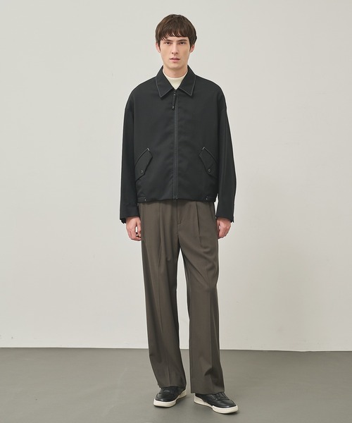 STUDIOUS（ステュディオス）の「NO SEASON WASHABLEWOOL BLOUSON（ブルゾン・メンズ・ブラック/グレイッシュベージュ・1/2）」の17枚目の写真