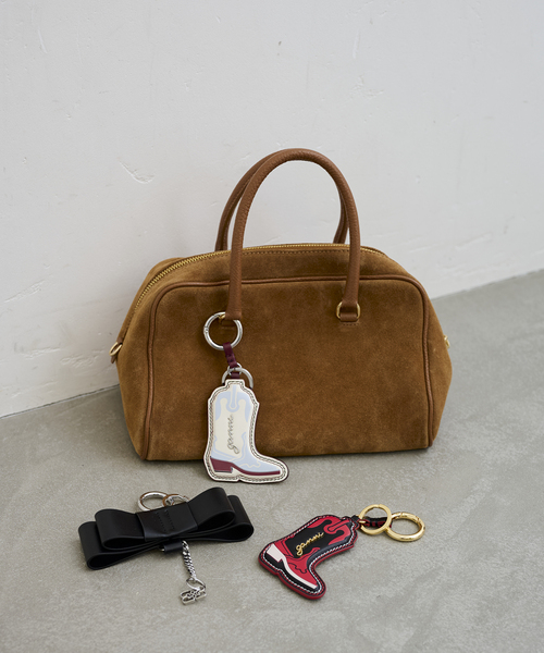 GANNI ケース キ-リング付き GANNI（ガニー） キーケース GANNI Ganni Strass Signature Keyring