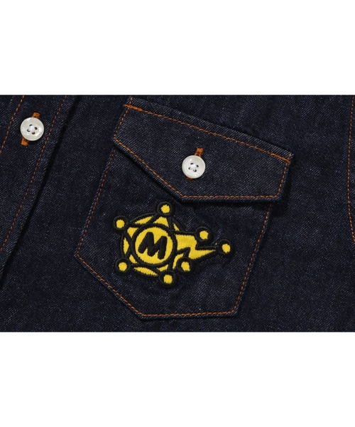 A BATHING APE（アベイシングエイプ）の「BABY MILO WESTERN SHIRT（シャツ/ブラウス・キッズ・ライトインディゴブルー/インディゴブルー・110/130/140/100）」の4枚目の写真