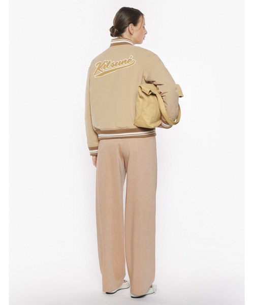 Maison Kitsune（メゾンキツネ）の「TEDDY BLOUSON（スタジャン・レディース・ベージュ・S/XS/XL/L/M）」の5枚目の写真