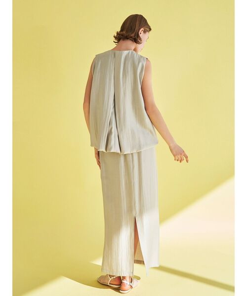 ELENDEEK(エレンディーク)の「シャイニーイージスカート(スカート・レディース・ブラック/ライトブルー/イエロー/ベージュ・01/02)」の7枚目の写真