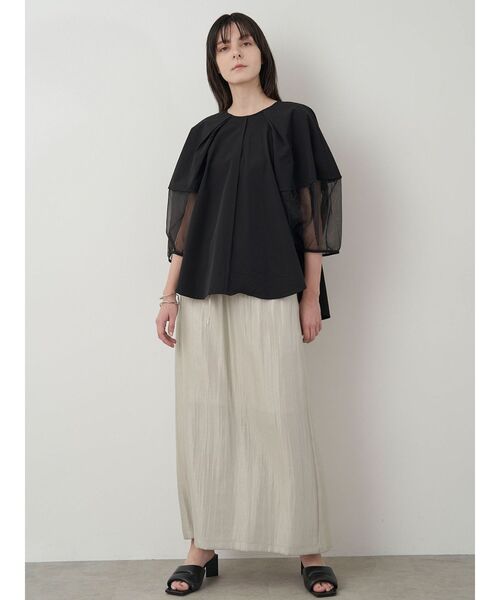 ELENDEEK(エレンディーク)の「シャイニーイージスカート(スカート・レディース・ブラック/ライトブルー/イエロー/ベージュ・01/02)」の12枚目の写真