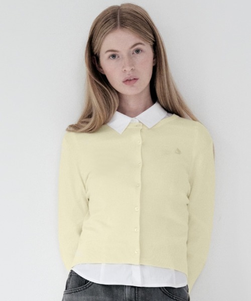 KIRSH（キルシー）の「KIRSH PLAIN SOFT TOUCH CARDIGAN キルシー プレイン　ソフト タッチ カーディガン（カーディガン/ボレロ・レディース・レッド/アイボリー/ブラック・ONE SIZE）」の2枚目の写真