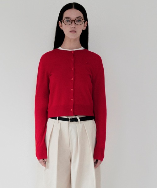 KIRSH（キルシー）の「KIRSH PLAIN SOFT TOUCH CARDIGAN キルシー プレイン　ソフト タッチ カーディガン（カーディガン/ボレロ・レディース・レッド/アイボリー/ブラック・ONE SIZE）」の20枚目の写真