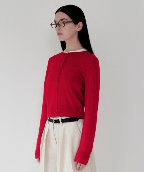 KIRSH（キルシー）の「KIRSH PLAIN SOFT TOUCH CARDIGAN キルシー プレイン　ソフト タッチ カーディガン（カーディガン/ボレロ・レディース・レッド/アイボリー/ブラック・ONE SIZE）」の21枚目の写真