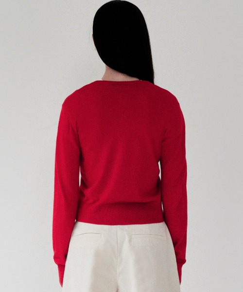 KIRSH（キルシー）の「KIRSH PLAIN SOFT TOUCH CARDIGAN キルシー プレイン　ソフト タッチ カーディガン（カーディガン/ボレロ・レディース・レッド/アイボリー/ブラック・ONE SIZE）」の22枚目の写真