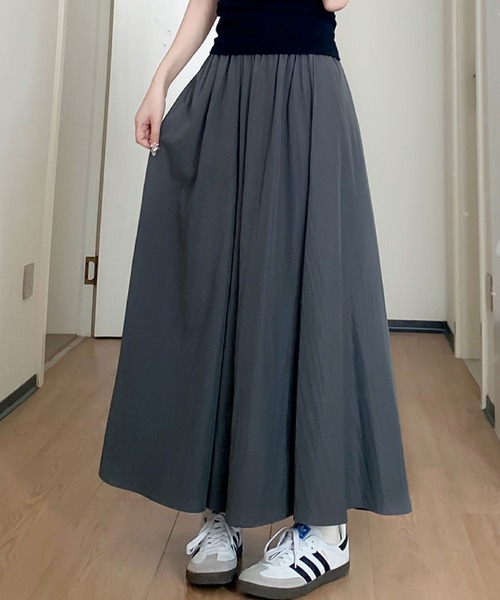 2ly2(トゥーリートゥー)の「シンプル&上品♪大人カジュアルなフレアワイドパンツ(その他パンツ・レディース・ブラック/カーキ/グレー/ブルー/ベージュ/グリーン/ピンク・FREE)」の3枚目の写真