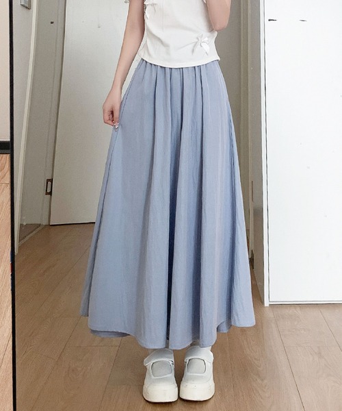 2ly2(トゥーリートゥー)の「シンプル&上品♪大人カジュアルなフレアワイドパンツ(その他パンツ・レディース・ブラック/カーキ/グレー/ブルー/ベージュ/グリーン/ピンク・FREE)」の7枚目の写真