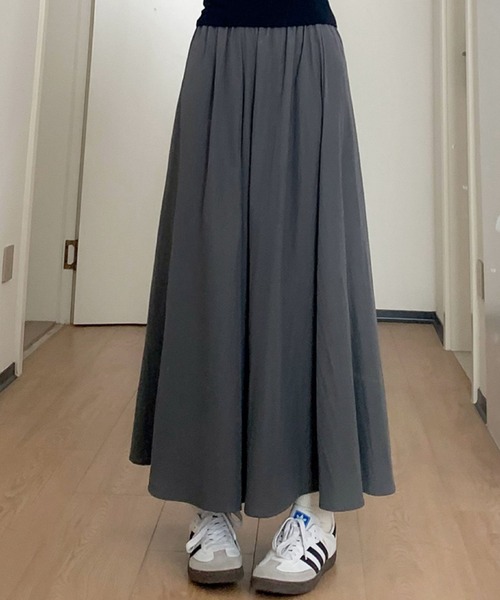 2ly2(トゥーリートゥー)の「シンプル&上品♪大人カジュアルなフレアワイドパンツ(その他パンツ・レディース・ブラック/カーキ/グレー/ブルー/ベージュ/グリーン/ピンク・FREE)」の8枚目の写真