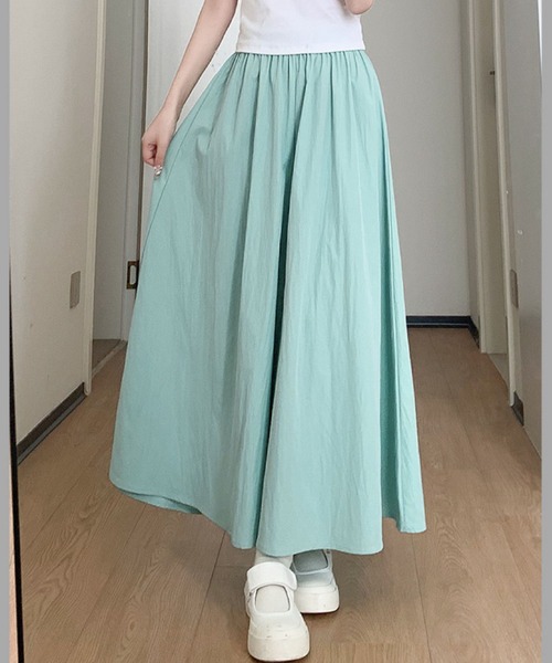 2ly2(トゥーリートゥー)の「シンプル&上品♪大人カジュアルなフレアワイドパンツ(その他パンツ・レディース・ブラック/カーキ/グレー/ブルー/ベージュ/グリーン/ピンク・FREE)」の10枚目の写真