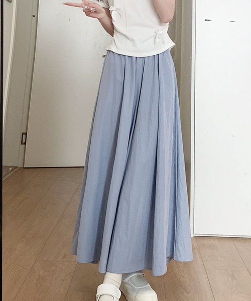 2ly2(トゥーリートゥー)の「シンプル&上品♪大人カジュアルなフレアワイドパンツ(その他パンツ・レディース・ブラック/カーキ/グレー/ブルー/ベージュ/グリーン/ピンク・FREE)」の12枚目の写真