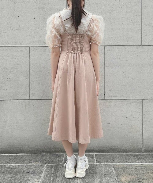 F i.n.t（フィント）の「プチリボンフレアーキャミワンピース/ fint　フィント（ワンピース・レディース・ブラック/ライトピンク・FREE）」の9枚目の写真