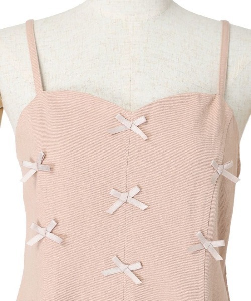 F i.n.t（フィント）の「プチリボンフレアーキャミワンピース/ fint　フィント（ワンピース・レディース・ブラック/ライトピンク・FREE）」の19枚目の写真