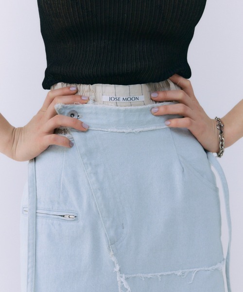 SLIT DENIM SKIRT/スリットデニムスカート（デニムスカート