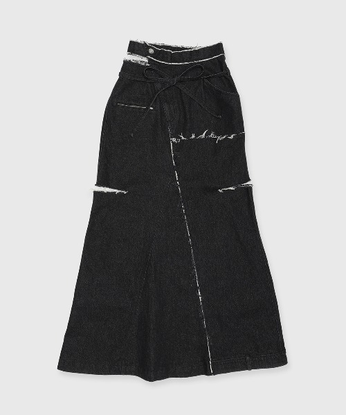 SLIT DENIM SKIRT/スリットデニムスカート（デニムスカート