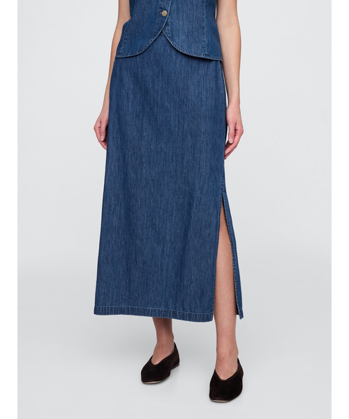 KSUBI MUSE MAXI スリットデニムスカート KSUBI MUSE MAXI スリットデニムスカート
