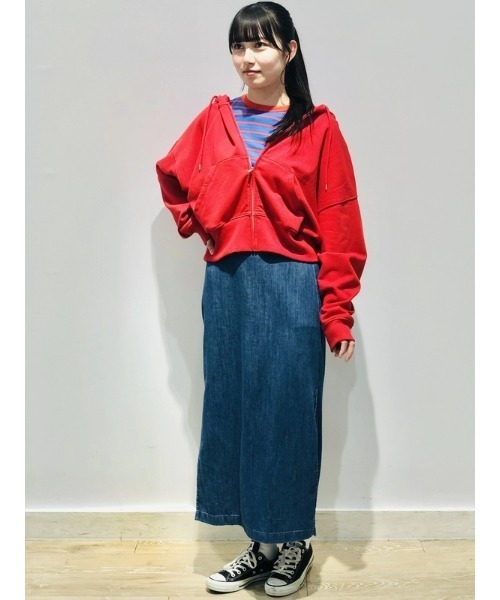 KSUBI MUSE MAXI スリットデニムスカート KSUBI MUSE MAXI スリットデニムスカート