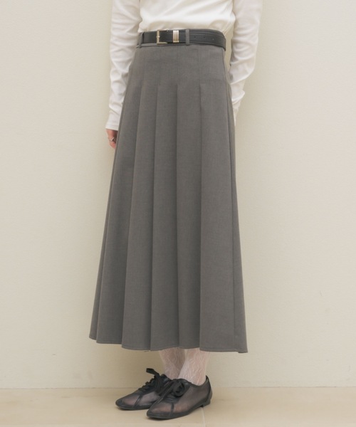 NEUNA(ヌナ)の「【大人気ミディスカートから春夏ver.が登場!】プリーツミディスカート(スカート・レディース・ベージュ/グレー/ブラック・MEDIUM)」の16枚目の写真