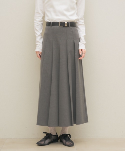 NEUNA(ヌナ)の「【大人気ミディスカートから春夏ver.が登場!】プリーツミディスカート(スカート・レディース・ベージュ/グレー/ブラック・MEDIUM)」の15枚目の写真