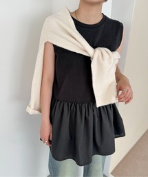 PILIT | ペプラムフレア ノースリーブTee(Tシャツ/カットソー)