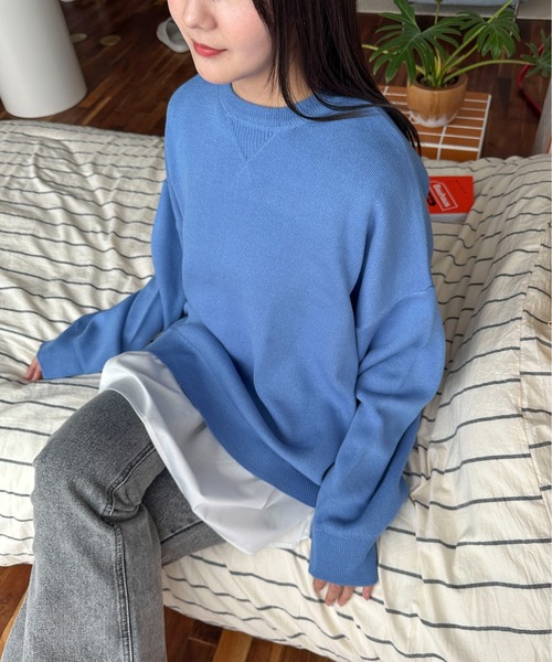 PILIT(ピリット)の「ペプラムフレア ノースリーブTee(Tシャツ/カットソー・レディース・オフホワイト/ブラック・MEDIUM)」の9枚目の写真