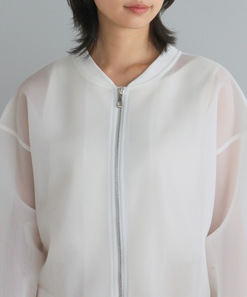 itto...(イット)の「ダンボールシアーMA-1(ブルゾン・レディース・ホワイト/ブラック/インディゴブルー・M)」の17枚目の写真