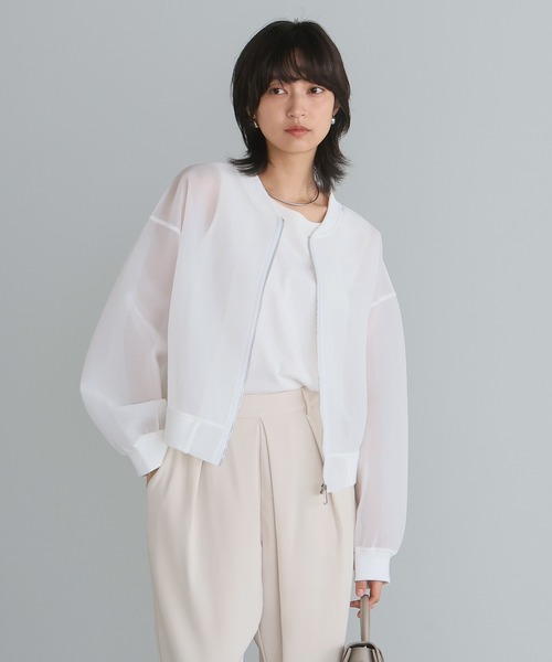 itto...(イット)の「ダンボールシアーMA-1(ブルゾン・レディース・ホワイト/ブラック/インディゴブルー・M)」の13枚目の写真