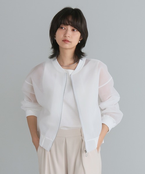 itto...(イット)の「ダンボールシアーMA-1(ブルゾン・レディース・ホワイト/ブラック/インディゴブルー・M)」の9枚目の写真