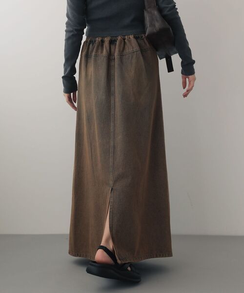 EGOIST（エゴイスト）の「EGOISTブリーチデニムスカート（デニムスカート・レディース・ブラウン・FREE）」の17枚目の写真