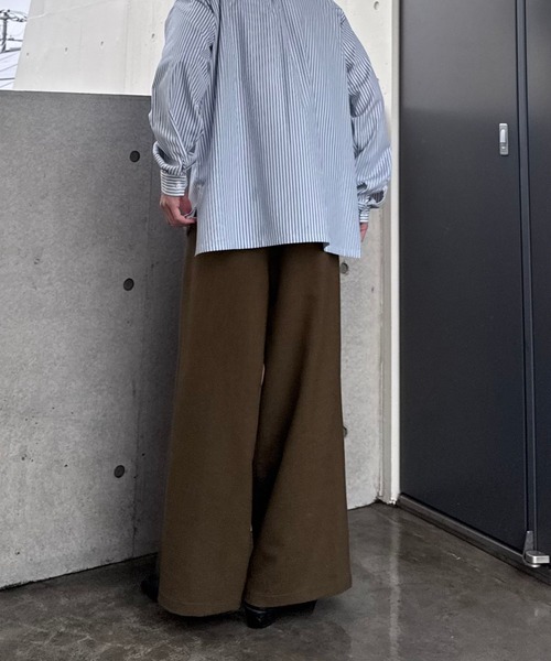 Gaphos （ガフォス）の「ルーズフィットストライプシャツ（シャツ/ブラウス・メンズ・サックスブルー/ホワイト/ブルー・1/2）」の11枚目の写真