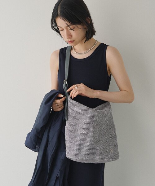 セール】［370g/軽量］ナイロンカゴショルダーバッグ
