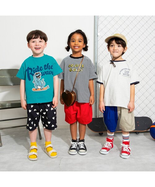 BREEZE(ブリーズ)の「【ジュニア対応】アニマルカレッジ半袖Tシャツ(Tシャツ/カットソー・キッズ・オフホワイト/ネイビー/イエロー/グリーン/ピンク・80/90/100/110/120/130/140)」の8枚目の写真