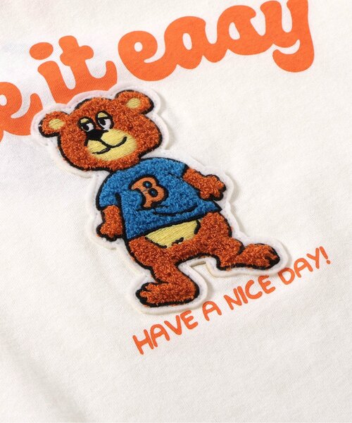 BREEZE(ブリーズ)の「【ジュニア対応】アニマルカレッジ半袖Tシャツ(Tシャツ/カットソー・キッズ・オフホワイト/ネイビー/イエロー/グリーン/ピンク・80/90/100/110/120/130/140)」の22枚目の写真