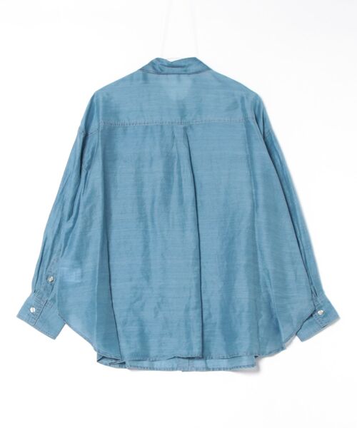 Doux archives(ドゥアルシーヴ)の「シアーデニムシャツ(シャツ/ブラウス・レディース・ブルー/サックスブルー・FREE)」の13枚目の写真