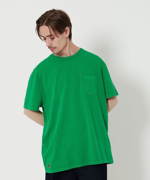 Lauren ラルフローレン ガーメント ダイ クルーネック Tシャツ ガーメントダイド クルーネック Tシャツ | ラルフ ローレン公式