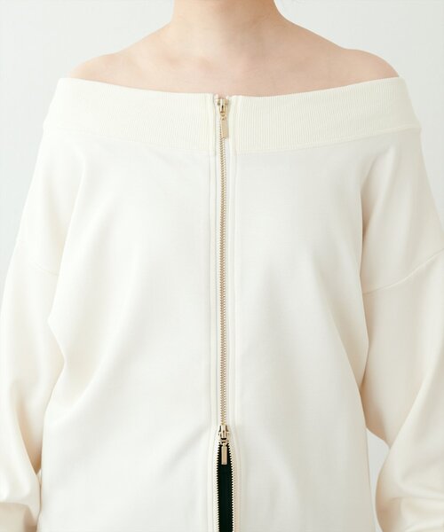 natural couture(ナチュラルクチュール)の「【WEB限定】WZIPふわもちダンボールプルオーバー(Tシャツ/カットソー・レディース・ピンク/オフホワイト/グレイッシュベージュ/チャコールグレー/ベージュ・FREE)」の18枚目の写真