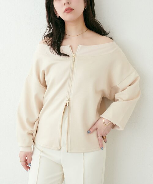 「natural couture」 長袖カットソー FREE カーキ レディース natural couture 「natural couture」 長袖カットソー FREE