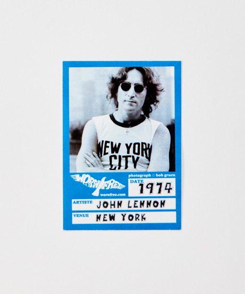 WORN FREE ウォーンフリー JOHN LENON NEW YORK CITY Tシャツ John Lennon T-Shirt. New York Tee worn by John Lennon