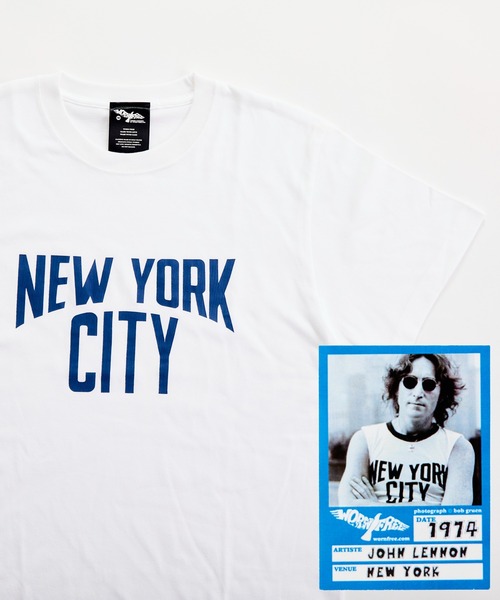 WORN FREE（ウォーンフリー）の「【 WORN FREE / ウォーンフリー 】JOHN LENON NEW YORK CITY S/S TEE（Tシャツ/カットソー・メンズ・ブラック/ホワイト・LARGE/SMALL/MEDIUM/X-LARGE）」の12枚目の写真