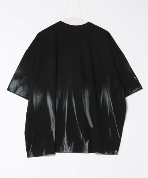 a.p.o.v.(エーピーオービー)の「a.p.o.v. グラデーションダート染色プリントペイントオーバーサイズTシャツ(Tシャツ/カットソー・メンズ・ブラック/ホワイト・ONESIZE)」の3枚目の写真