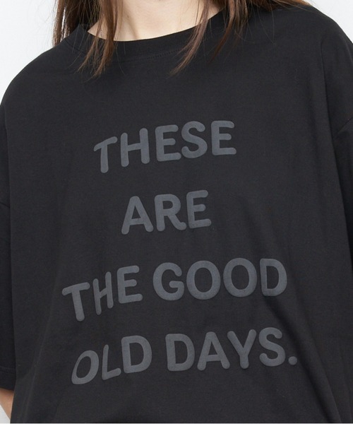 Muel Chic（ミュエルシック）の「Good day Tshirt  グッデイTシャツ（Tシャツ/カットソー・レディース・オフホワイト/スミクロ/サックスブルー・FREE）」の8枚目の写真