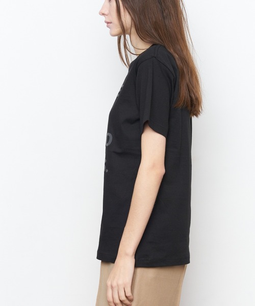 Muel Chic（ミュエルシック）の「Good day Tshirt  グッデイTシャツ（Tシャツ/カットソー・レディース・オフホワイト/スミクロ/サックスブルー・FREE）」の7枚目の写真
