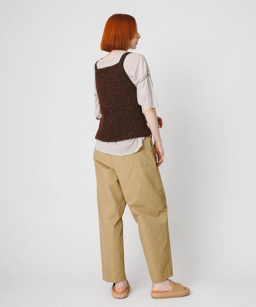 LAATO（ラート）の「string sheer dolman  tee（Tシャツ/カットソー・レディース・ライトグレー/ライトカーキ/ブラック・FREE）」の9枚目の写真