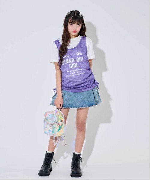 セール】メッシュロングTシャツセット（Tシャツ/カットソー